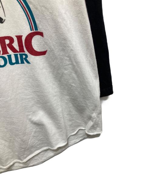Hysteric Glamour（ヒステリックグラマー）Hysteric Glamour (ヒステリックグラマー) RAINBOW WOMAN レインボー ウーマン ラグラン 七分袖 シャツ ホワイト×ブラック サイズ:Mの古着・服飾アイテム