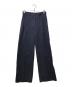 MAISON KITSUNE（メゾンキツネ）の古着「Double Pleats Striped Pants（ダブルプリーツストライプパンツ)」｜ネイビー