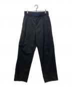 sacaiサカイ）の古着「ベルテッドツータックパンツ/Suiting Pants」｜ブラック