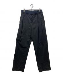 sacai（サカイ）の古着「ベルテッドツータックパンツ/Suiting Pants」｜ブラック