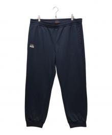 EVISU（エヴィス）の古着「Poster Daicock Print Fashion Fit Sweatpants/ポスターダイコックプリントファッションフィットスウェットパンツ」｜ネイビー