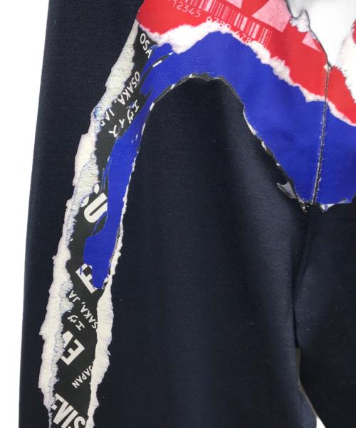 EVISU（エヴィス）EVISU (エヴィス) Poster Daicock Print Fashion Fit Sweatpants/ポスターダイコックプリントファッションフィットスウェットパンツ ネイビー サイズ:XLの古着・服飾アイテム