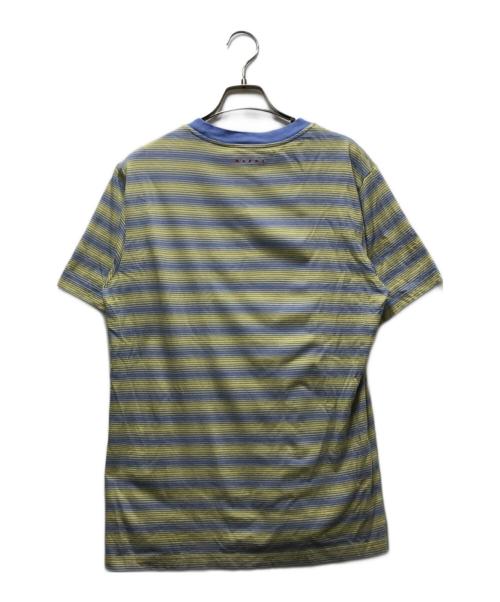 MARNI（マルニ）MARNI (マルニ) ボーダーカットソー パープル サイズ:48の古着・服飾アイテム
