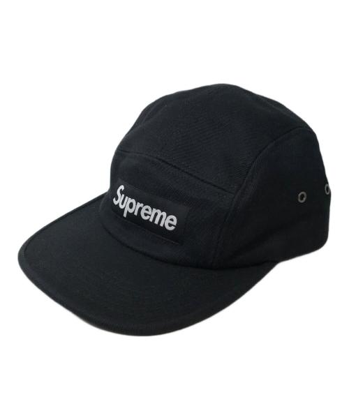 SUPREME（シュプリーム）Supreme (シュプリーム) Box Logo Wached Twill Camp Cap/ボックスロゴウォッチドツイルカモキャップ ブラックの古着・服飾アイテム