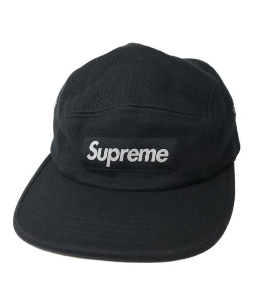 SUPREME（シュプリーム）Supreme (シュプリーム) Box Logo Wached Twill Camp Cap/ボックスロゴウォッチドツイルカモキャップ ブラックの古着・服飾アイテム