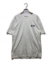 maison kitsune（メゾンキツネ）の古着「ダブルフォックスロゴ Tシャツ」｜ホワイト