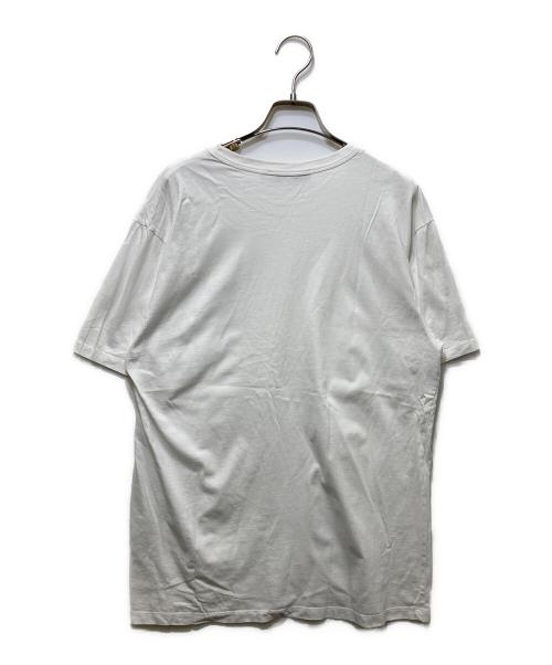 maison kitsune（メゾンキツネ）maison kitsune (メゾンキツネ) ダブルフォックスロゴ Tシャツ ホワイト サイズ:Lの古着・服飾アイテム