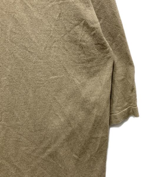 AURALEE（オーラリー）AURALEE (オーラリー) HIGH GAUGE TUSSAH SILK KNIT SKIPPER POLO ブラウン サイズ:4の古着・服飾アイテム