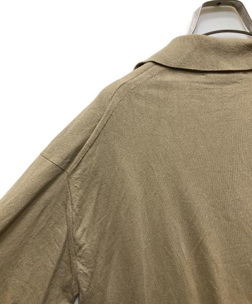 AURALEE（オーラリー）AURALEE (オーラリー) HIGH GAUGE TUSSAH SILK KNIT SKIPPER POLO ブラウン サイズ:4の古着・服飾アイテム