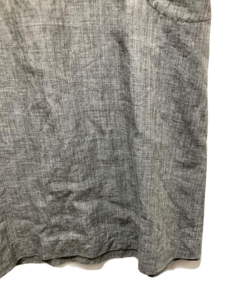 ARTS&SCIENCE（アーツアンドサイエンス）ARTS&SCIENCE (アーツアンドサイエンス) リネン ノースリーブワンピース グレー サイズ:1の古着・服飾アイテム
