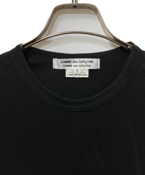 COMME des GARCONS COMME des GARCONS（コムデギャルソン コムデギャルソン）COMME des GARCONS COMME des GARCONS (コムデギャルソン コムデギャルソン) AD2022 コットンロングスリーブカットソー RZ-T0006 / 無地 長袖Tシャツ ブラック サイズ:Sの古着・服飾アイテム