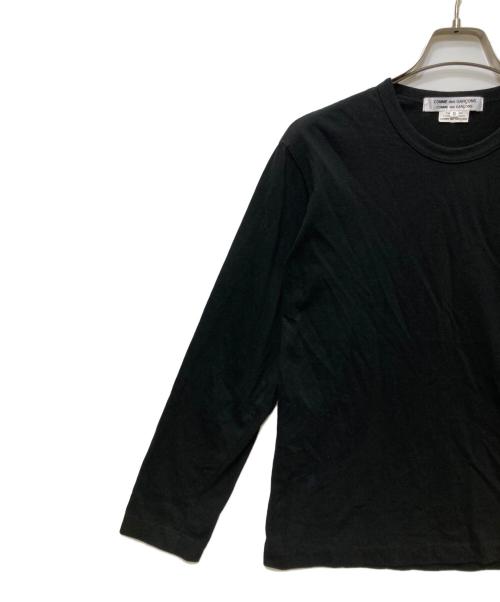 COMME des GARCONS COMME des GARCONS（コムデギャルソン コムデギャルソン）COMME des GARCONS COMME des GARCONS (コムデギャルソン コムデギャルソン) AD2022 コットンロングスリーブカットソー RZ-T0006 / 無地 長袖Tシャツ ブラック サイズ:Sの古着・服飾アイテム