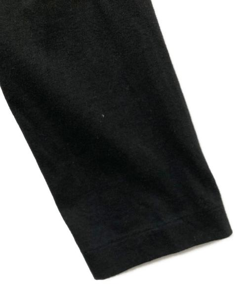 COMME des GARCONS COMME des GARCONS（コムデギャルソン コムデギャルソン）COMME des GARCONS COMME des GARCONS (コムデギャルソン コムデギャルソン) AD2022 コットンロングスリーブカットソー RZ-T0006 / 無地 長袖Tシャツ ブラック サイズ:Sの古着・服飾アイテム