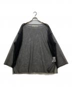 INSCRIREアンスクリア）の古着「Tulle Blouse/チュールブラウス」｜ブラック