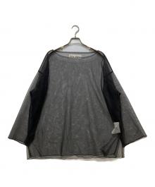 INSCRIRE（アンスクリア）の古着「Tulle Blouse/チュールブラウス」｜ブラック