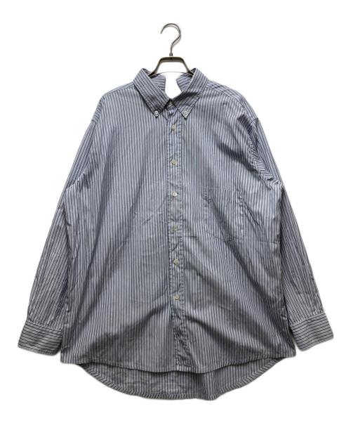 COVERT WOMAN（コバ―トウーマン）COVERT WOMAN (コバ―トウーマン) ストライプシャツ ブルー サイズ:無の古着・服飾アイテム