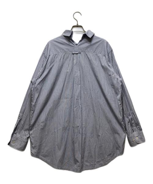COVERT WOMAN（コバ―トウーマン）COVERT WOMAN (コバ―トウーマン) ストライプシャツ ブルー サイズ:無の古着・服飾アイテム