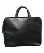 COMME des GARCONSコムデギャルソン）の古着「スクエアレザーハンドバッグ KZ-K 216 / 青山限定 最初期モデル katsuyuki yoshida for COMME des GARCONS」｜ブラック