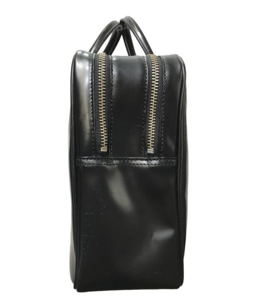 COMME des GARCONS（コムデギャルソン）COMME des GARCONS (コムデギャルソン) スクエアレザーハンドバッグ KZ-K 216 / 青山限定 最初期モデル katsuyuki yoshida for COMME des GARCONS ブラックの古着・服飾アイテム