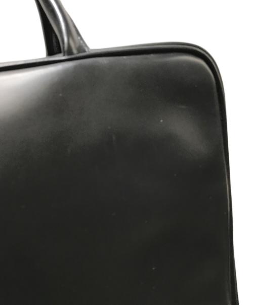 COMME des GARCONS（コムデギャルソン）COMME des GARCONS (コムデギャルソン) スクエアレザーハンドバッグ KZ-K 216 / 青山限定 最初期モデル katsuyuki yoshida for COMME des GARCONS ブラックの古着・服飾アイテム
