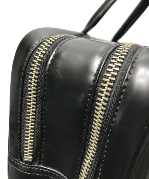 COMME des GARCONS（コムデギャルソン）COMME des GARCONS (コムデギャルソン) スクエアレザーハンドバッグ KZ-K 216 / 青山限定 最初期モデル katsuyuki yoshida for COMME des GARCONS ブラックの古着・服飾アイテム