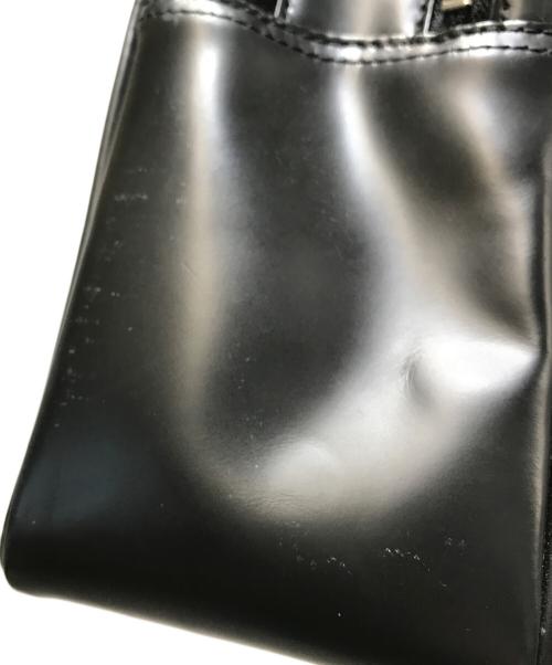 COMME des GARCONS（コムデギャルソン）COMME des GARCONS (コムデギャルソン) スクエアレザーハンドバッグ KZ-K 216 / 青山限定 最初期モデル katsuyuki yoshida for COMME des GARCONS ブラックの古着・服飾アイテム
