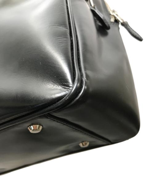 COMME des GARCONS（コムデギャルソン）COMME des GARCONS (コムデギャルソン) スクエアレザーハンドバッグ KZ-K 216 / 青山限定 最初期モデル katsuyuki yoshida for COMME des GARCONS ブラックの古着・服飾アイテム