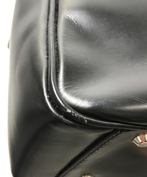 COMME des GARCONS（コムデギャルソン）COMME des GARCONS (コムデギャルソン) スクエアレザーハンドバッグ KZ-K 216 / 青山限定 最初期モデル katsuyuki yoshida for COMME des GARCONS ブラックの古着・服飾アイテム