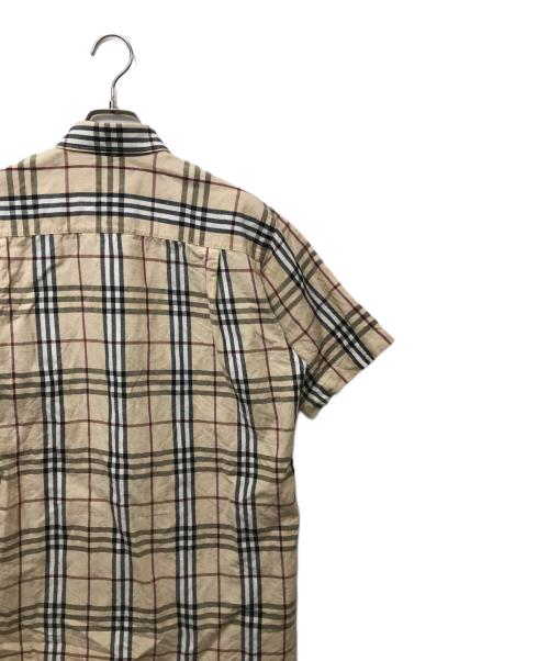 BURBERRY LONDON（バーバリーロンドン）BURBERRY LONDON (バーバリーロンドン) ノバチェックコットンリネン混シャツ　BBW33-438-50 ベージュ サイズ:Mの古着・服飾アイテム