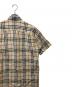 中古・古着 BURBERRY LONDON (バーバリーロンドン) ノバチェックコットンリネン混シャツ　BBW33-438-50 ベージュ サイズ:M：10000円