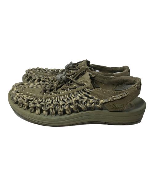 KEEN（キーン）KEEN (キーン) UNEEK 3C WOODLAND（ユニーク ウッドランド）　1014891 カーキ サイズ:25.5の古着・服飾アイテム