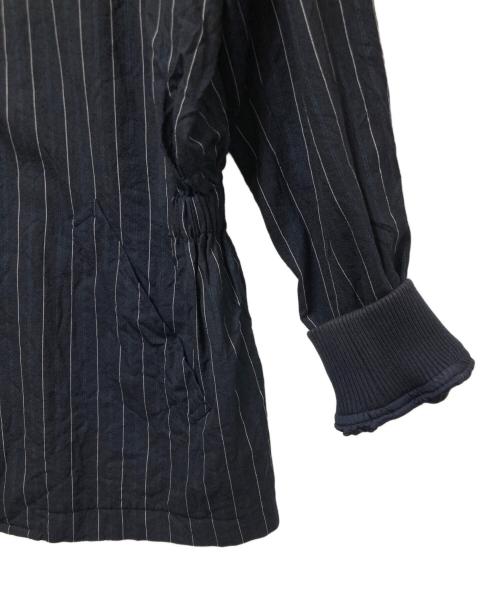 COMME des GARCONS HOMME（コムデギャルソン オム）COMME des GARCONS HOMME (コムデギャルソン オム) ストライプジップアップブルゾン HJ-080440 / 田中オム ネイビー サイズ:Mの古着・服飾アイテム