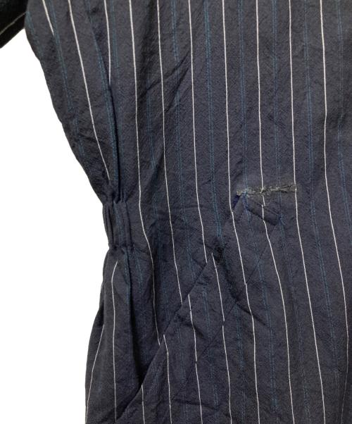 COMME des GARCONS HOMME（コムデギャルソン オム）COMME des GARCONS HOMME (コムデギャルソン オム) ストライプジップアップブルゾン HJ-080440 / 田中オム ネイビー サイズ:Mの古着・服飾アイテム