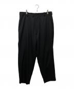 Yohji Yamamoto pour hommeヨウジヤマモト プールオム）の古着「09AW 猛獣期 ウールギャバジン スラックス HZ-P44-166」｜ブラック