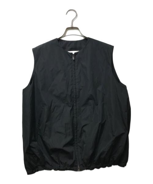 esteta（エステータ）esteta (エステータ) シルクブレンド ライトタフタ ジップアップ ベスト ブラック サイズ:4の古着・服飾アイテム