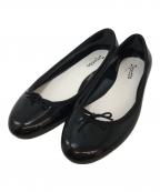 repettoレペット）の古着「サンドリオン エナメルバレエシューズ」｜ブラック