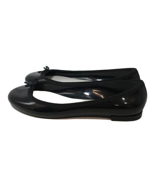 repetto（レペット）Repetto (レペット) サンドリオン エナメルバレエシューズ ブラック サイズ:41の古着・服飾アイテム