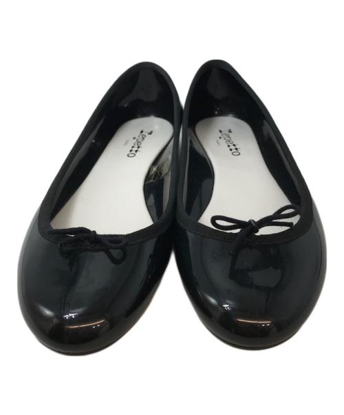 repetto（レペット）Repetto (レペット) サンドリオン エナメルバレエシューズ ブラック サイズ:41の古着・服飾アイテム