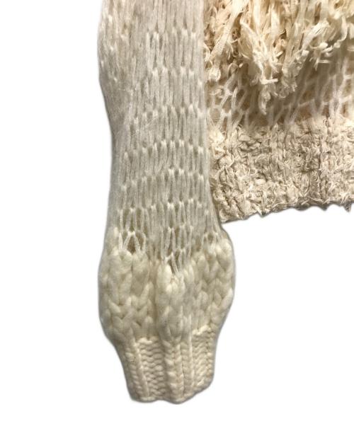 THE TOE（ザ・トゥー）THE TOE (ザ・トゥー) SHOREDITCH DAMAGE KNIT(ショーディッチダメージニット)　 ベージュ サイズ:Freeの古着・服飾アイテム