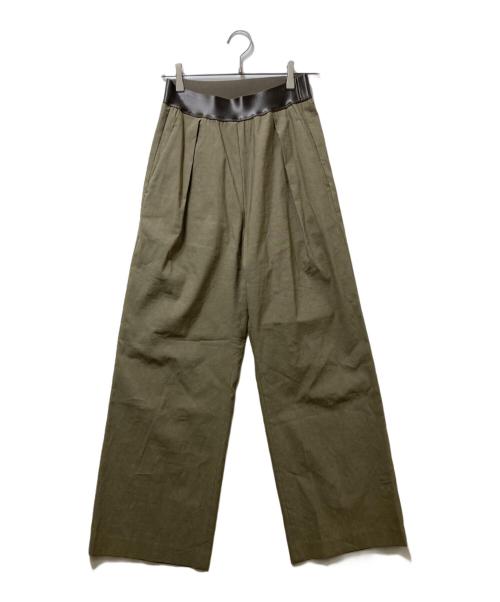 MUSE de Deuxieme Classe（ミューズ ドゥーズィエム クラス）MUSE de Deuxieme Classe (ミューズ ドゥーズィエム クラス) STRETCH TWILL タックパンツ ベージュ サイズ:36の古着・服飾アイテム