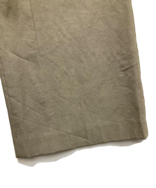 MUSE de Deuxieme Classe（ミューズ ドゥーズィエム クラス）MUSE de Deuxieme Classe (ミューズ ドゥーズィエム クラス) STRETCH TWILL タックパンツ ベージュ サイズ:36の古着・服飾アイテム