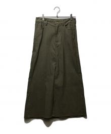 MUSE de Deuxieme Classe（ミューズ ドゥーズィエム クラス）の古着「25SS STRETCH TWILL B/FLARE(ストレッチ ツイル フレア) スカート 25060520413010」｜ベージュ