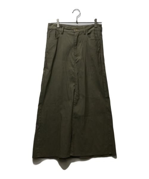 MUSE de Deuxieme Classe（ミューズ ドゥーズィエム クラス）MUSE de Deuxieme Classe (ミューズ ドゥーズィエム クラス) 25SS STRETCH TWILL B/FLARE(ストレッチ ツイル フレア) スカート 25060520413010 ベージュ サイズ:38の古着・服飾アイテム