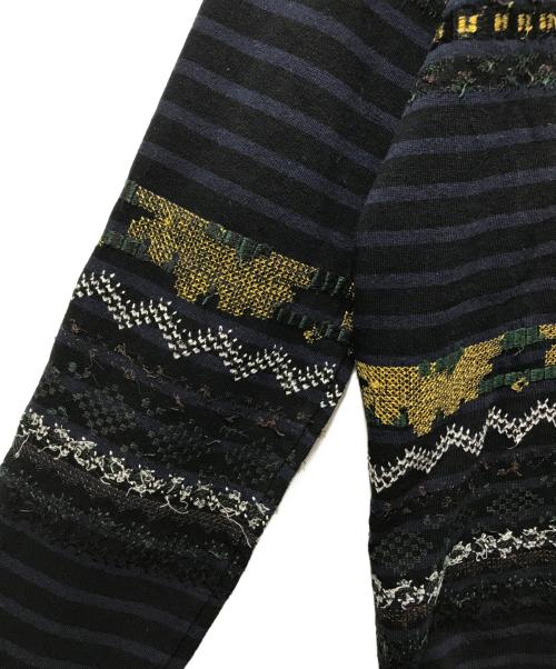 sacai（サカイ）sacai (サカイ) ボーダーロングスリーブカットソー ブラック サイズ:1の古着・服飾アイテム