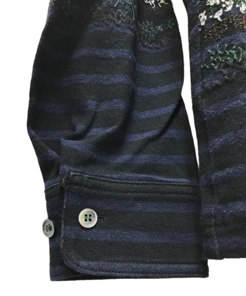 sacai（サカイ）sacai (サカイ) ボーダーロングスリーブカットソー ブラック サイズ:1の古着・服飾アイテム