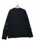 sacai (サカイ) ボーダーロングスリーブカットソー ブラック サイズ:1：13000円
