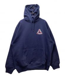 PALACE（パレス）の古着「TRI-LINE HOOD（トライライン） / スウェット プルオーバーパーカー」｜ネイビー