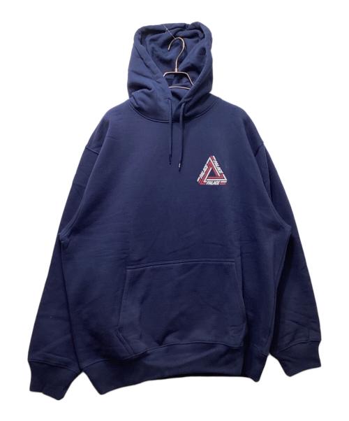 PALACE（パレス）PALACE (パレス) TRI-LINE HOOD（トライライン） / スウェット プルオーバーパーカー ネイビー サイズ:Xlの古着・服飾アイテム