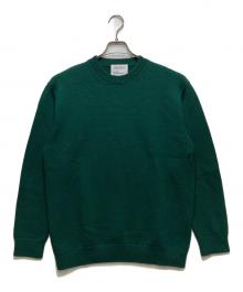 Yonetomi（ヨネトミ）の古着「this is a sweater ウール×カシミヤ ニット 25-204-001」｜グリーン