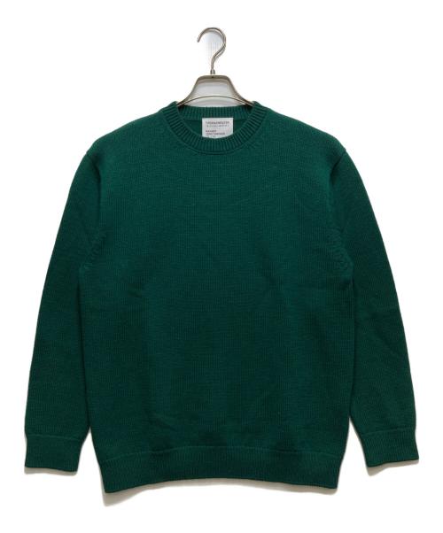Yonetomi（ヨネトミ）yonetomi (ヨネトミ) this is a sweater ウール×カシミヤ ニット 25-204-001 グリーン サイズ:3の古着・服飾アイテム